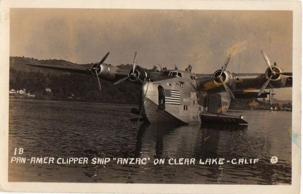 Historic postcard Anzac on Clear Lake